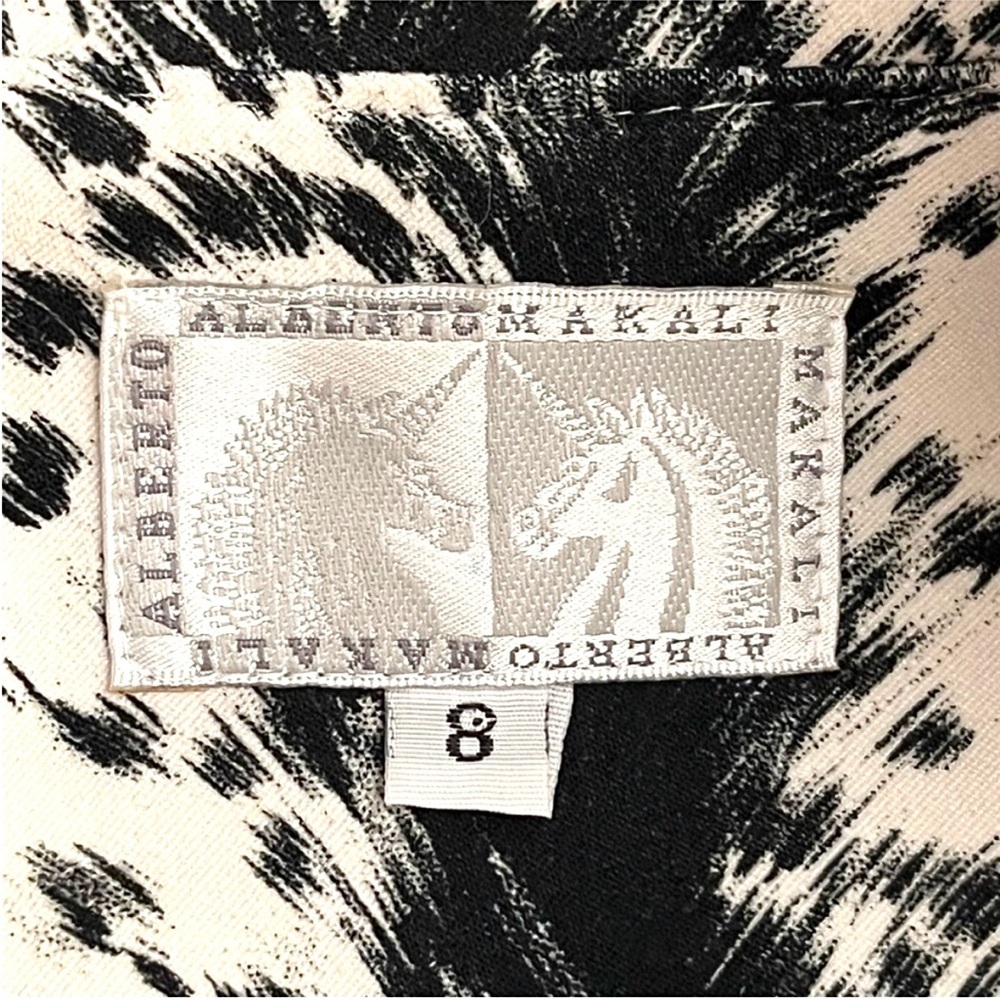 Alberto Makali Womens Animal Print MotoJacket Nehru Collar with leather trim - Picture 11 of 14